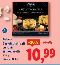 Lidl Deluxe Cartofi gratinaţi cu roşii şi mozzarella Ofertă