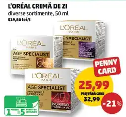 Penny L'Oréal Cremă de Zi Ofertă