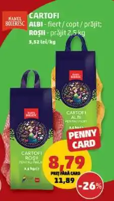 Penny Cartofi Albi/Roșii Ofertă