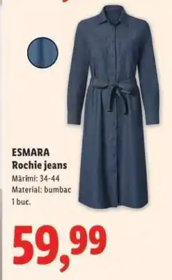 Lidl ESMARA Rochie jeans Ofertă