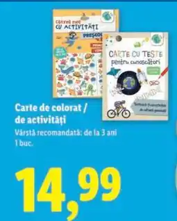 Lidl Carte de colorat / de activități Ofertă