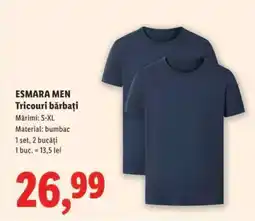 Lidl ESMARA MEN Tricouri bărbați Ofertă