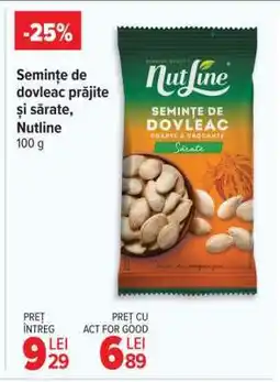 Carrefour Semințe de dovleac prăjite și sărate, Nutline Ofertă