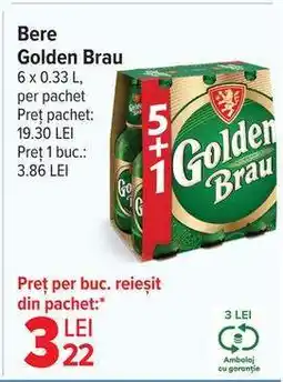 Carrefour Bere Golden Brau Ofertă