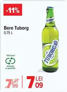 Carrefour Bere Tuborg Ofertă