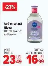 Carrefour Apă micelară Nivea Ofertă