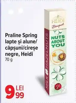 Carrefour Praline Spring lapte și alune/căpșuni/cireșe negre, Heidi Ofertă