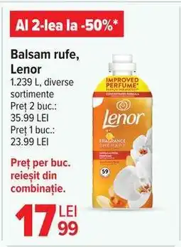Carrefour Balsam rufe Lenor Ofertă