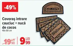 Carrefour Covoraș intrare cauciuc + nucă de cocos Ofertă