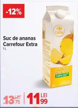 Carrefour Suc de ananas Carrefour Extra 1L Ofertă