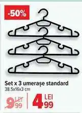 Carrefour Set x 3 umerașe standard Ofertă