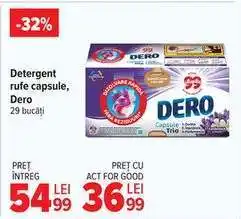 Carrefour Detergent rufe capsule, Dero Ofertă