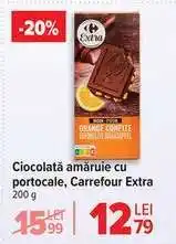 Carrefour Ciocolată amăruie cu portocale, Carrefour Extra Ofertă