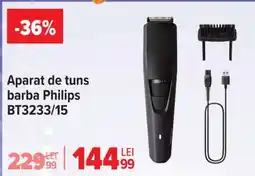 Carrefour Aparat de tuns barba Philips BT3233/15 Ofertă