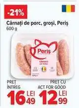 Carrefour Cârnați de porc, groși, Periș Ofertă
