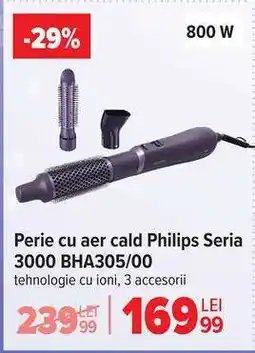 Carrefour Perie cu aer cald Philips Seria 3000 BHA305/00 Ofertă