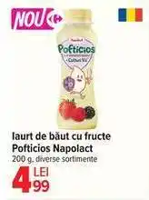 Carrefour Iaurt de băut cu fructe Pofticios Napolact Ofertă