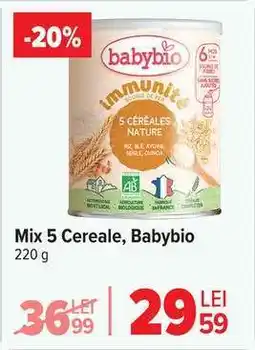 Carrefour Mix 5 Cereale, Babybio Ofertă