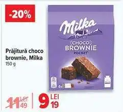 Carrefour Prăjitură choco brownie, Milka Ofertă