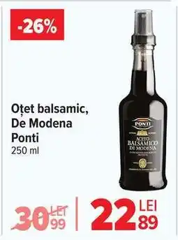 Carrefour Oțet balsamic, De Modena Ponti Ofertă