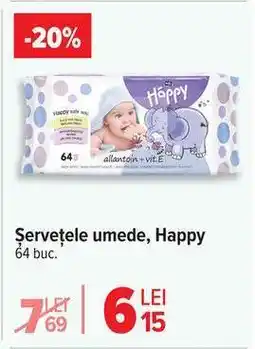 Carrefour Servețele umede, Happy Ofertă