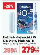 Carrefour Periuță de dinți electrică iO Kids Disney Stitch, Oral-B Ofertă