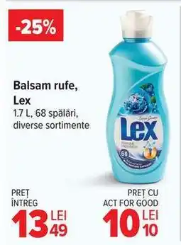 Carrefour Balsam rufe, Lex Ofertă