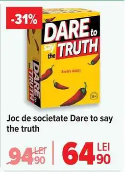 Carrefour Joc de societate Dare to say the truth Ofertă