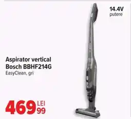 Carrefour Aspirator vertical Bosch BBHF214G Ofertă