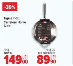 Carrefour Tigaie inox, Carrefour Home Ofertă
