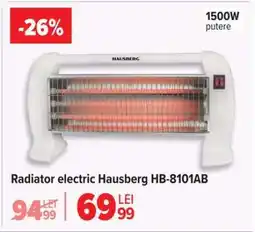 Carrefour Radiator electric Hausberg HB-8101AB Ofertă