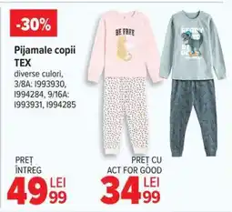 Carrefour Pijamale copii TEX Ofertă