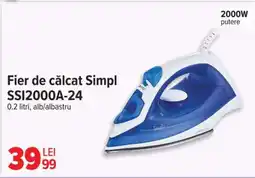 Carrefour Fier de călcat Simpl SSI2000A-24 Ofertă