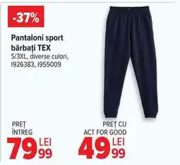 Carrefour Pantaloni sport bărbați TEX Ofertă