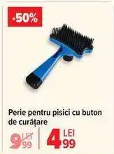 Carrefour Perie pentru pisici cu buton de curățare Ofertă