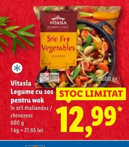 Lidl Vitasia Legume cu sos pentru wok Ofertă