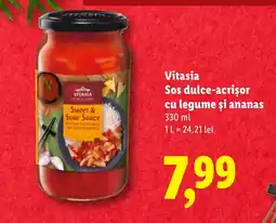 Lidl Vitasia Sos dulce-acrisor cu legume şi ananas Ofertă