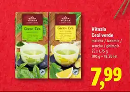 Lidl Vitasia Ceai verde Ofertă