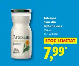 Lidl Artesana Sana din lapte de vacă Ofertă