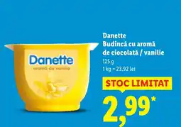 Lidl Danette Budincă cu aromă de ciocolată / vanilie Ofertă