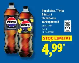 Lidl Pepsi Max/Twist Băutură răcoritoare carbogazoasă Ofertă