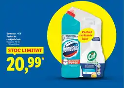 Lidl Domestos + Cif Pachet de curăţenie baie Ofertă