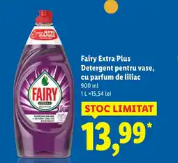 Lidl Fairy Extra Plus Detergent pentru vase, cu parfum de liliac Ofertă