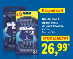 Lidl Gillette Blue 3 Aparat de ras de unică folosinţă Ofertă
