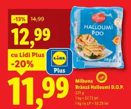 Lidl Milbona Brânză Halloumi D.O.P. Ofertă