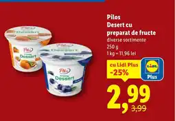 Lidl Pilos Desert cu preparat de fructe Ofertă