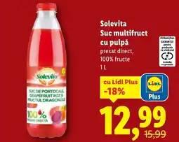 Lidl Solevita Suc multifruct cu pulpă Ofertă