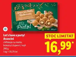 Lidl Let's have a party! Arancini Ofertă