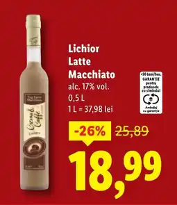 Lidl Lichior Latte Macchiato Ofertă