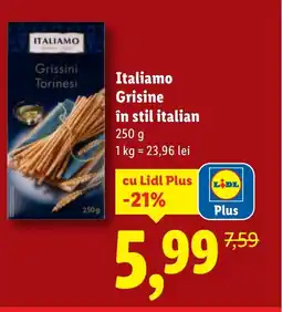 Lidl Italiamo Grisine în stil italian Ofertă